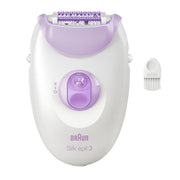 Braun Silk-epil 3 Corded Epilator - SkinSpa -Cleaning Brush, Smart Light, Corded