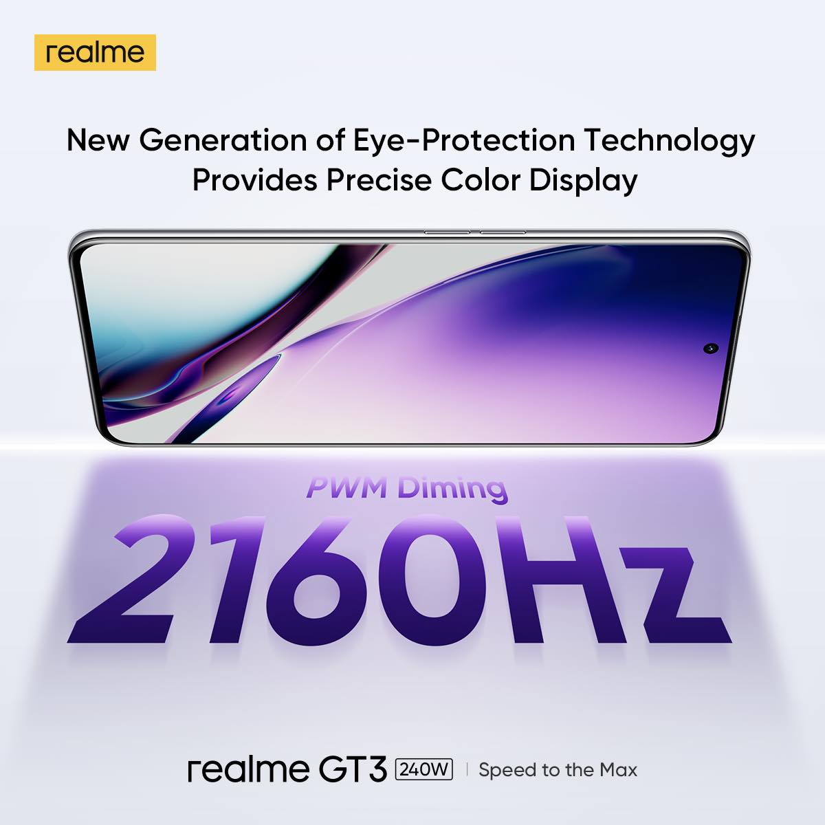 Realme GT3 5G 6.74" AMOLED Display 144Hz, Snapdragon 8+ Gen 1, 240W SUPERVOOC, 50 MP, f/1.9 Camera