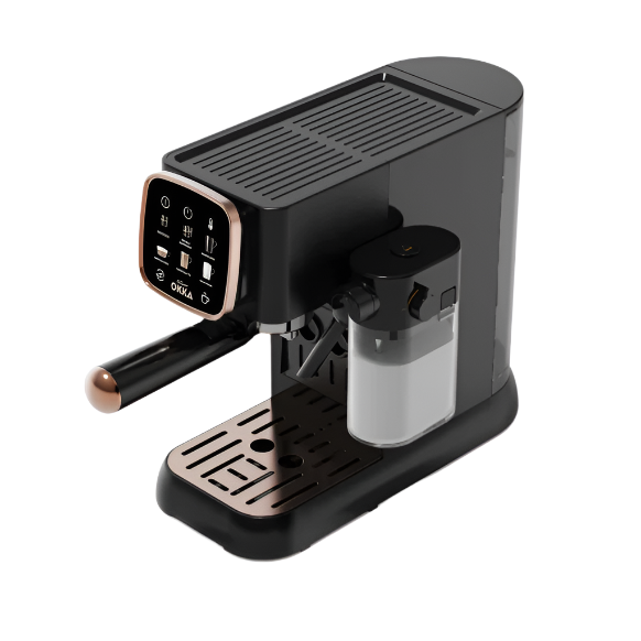 Arzum OKKA Solo M Semi Automatic Espresso Machine - OK0032-0400 - Black & Copper