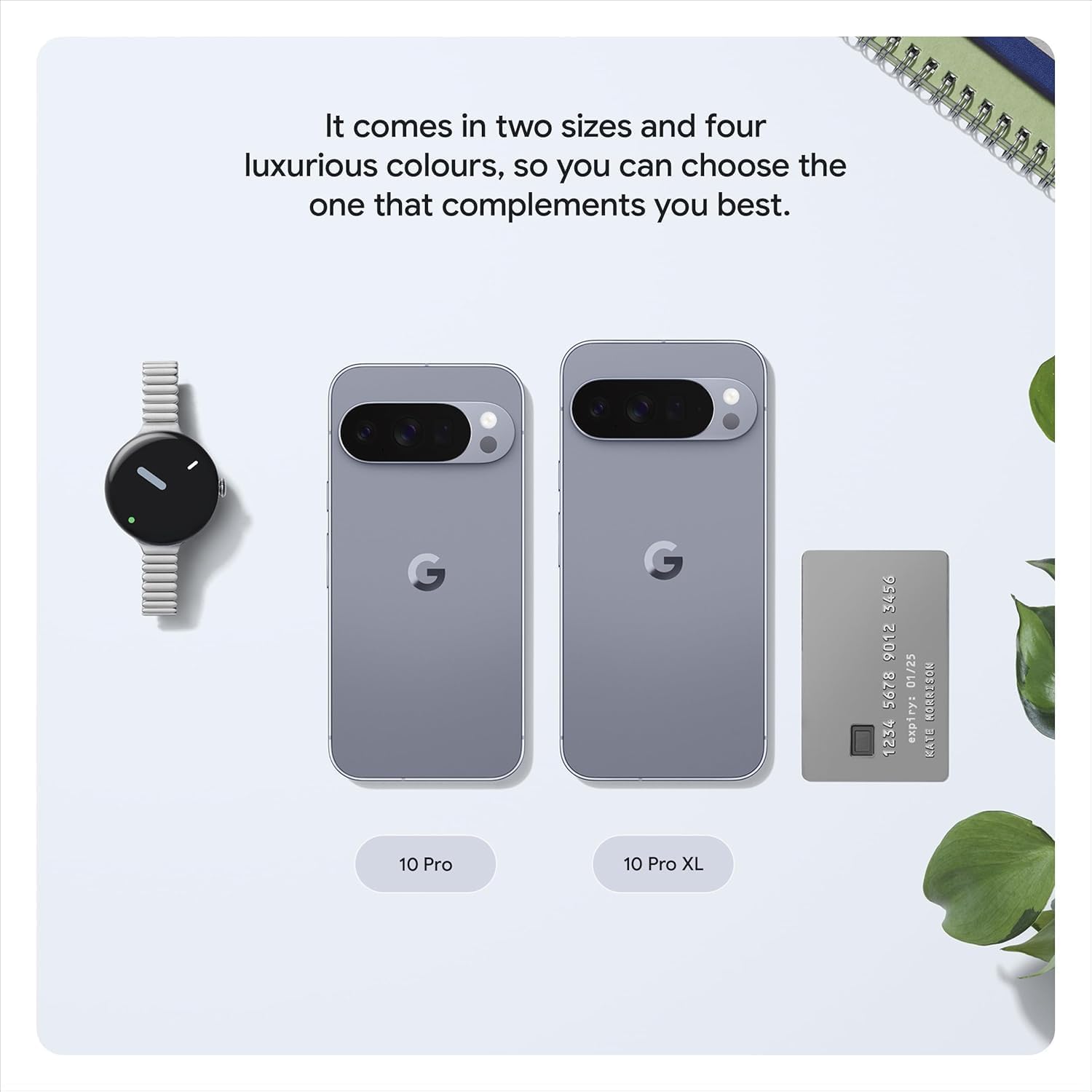 Google Pixel 10 Pro XL 5G smartphone with 6.8-inch LTPO OLED display, 50MP camera, Google Tensor G5, and 5200mAh battery