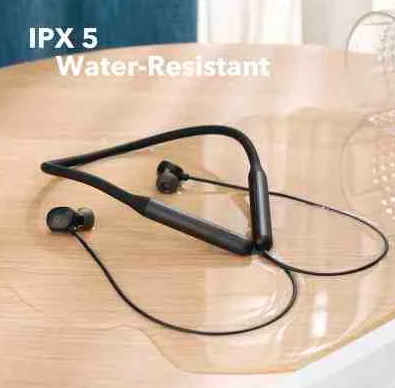Anker Soundcore R500 ,Bluetooth Neckband features Up to 20hours of Playtime, 10mm Drivers, IPX5 Waterproof Technology.