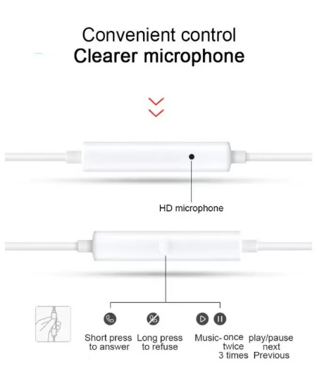 OPPO Headset USB Type C White