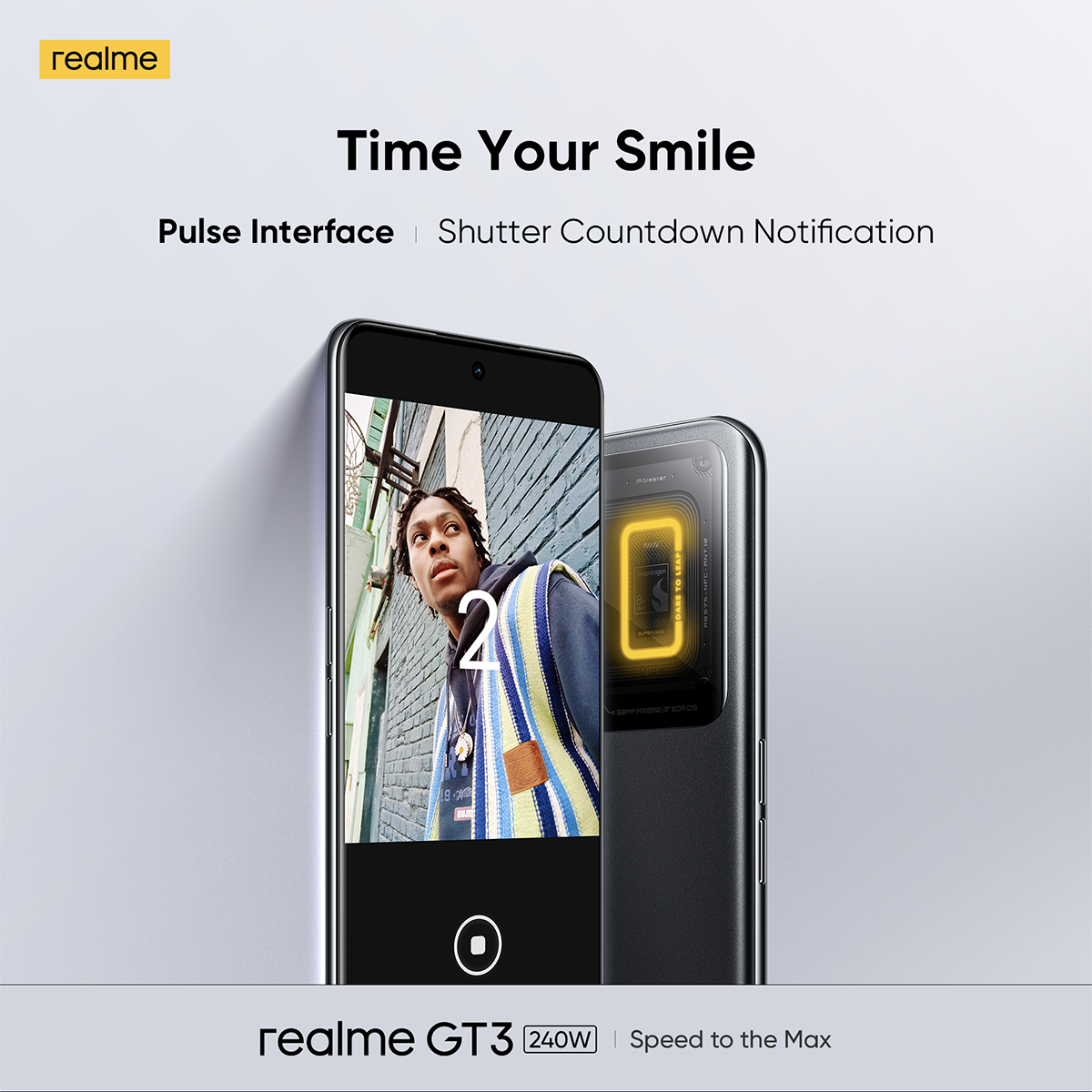 Realme GT3 5G 6.74" AMOLED Display 144Hz, Snapdragon 8+ Gen 1, 240W SUPERVOOC, 50 MP, f/1.9 Camera