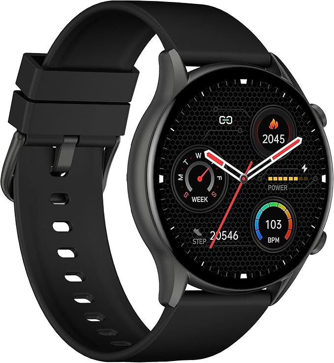 Kieslect kr calling smart watch black, 1.32 Inches, Always On Display