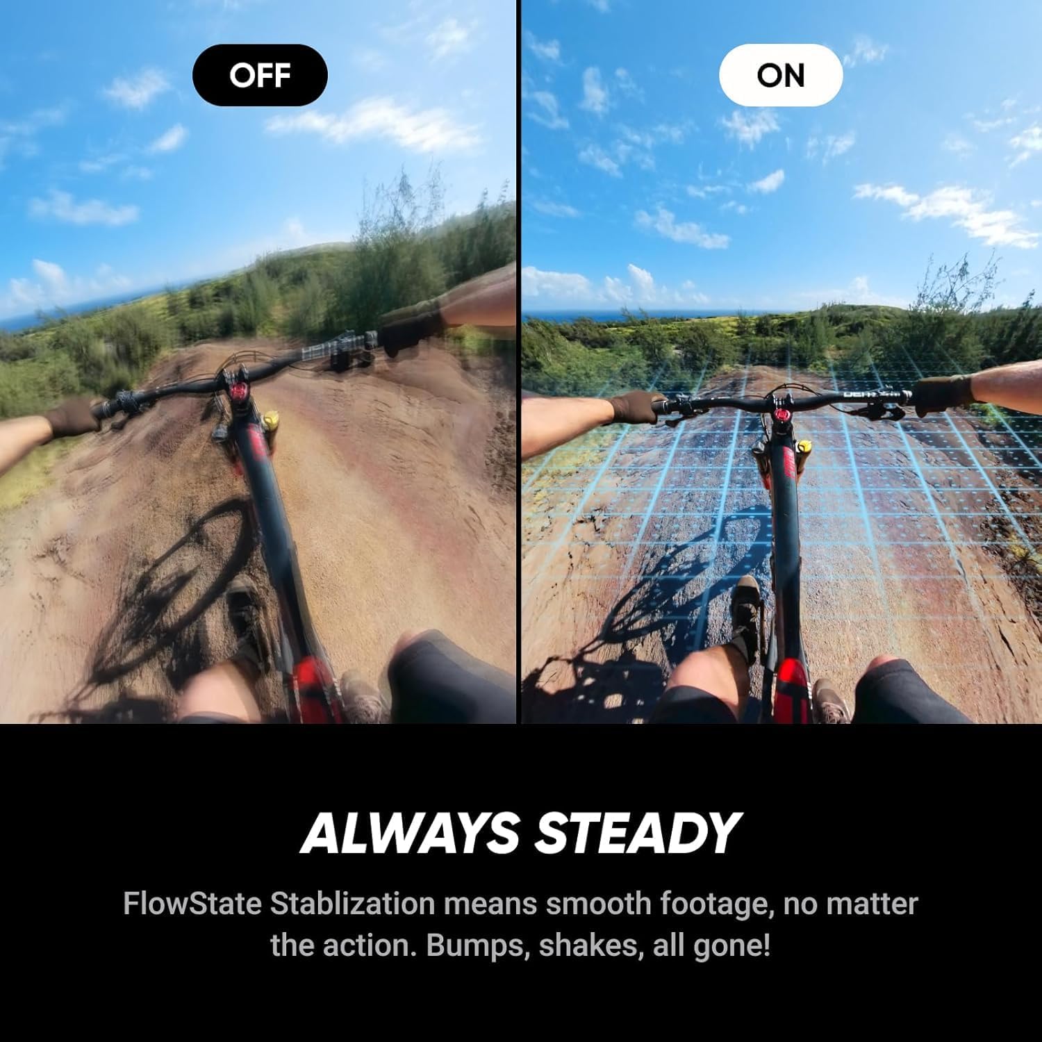 Insta360 X5 8K 360 waterproof action camera with 49ft waterproofing and 2400mAh battery, shown in a close-up shot.