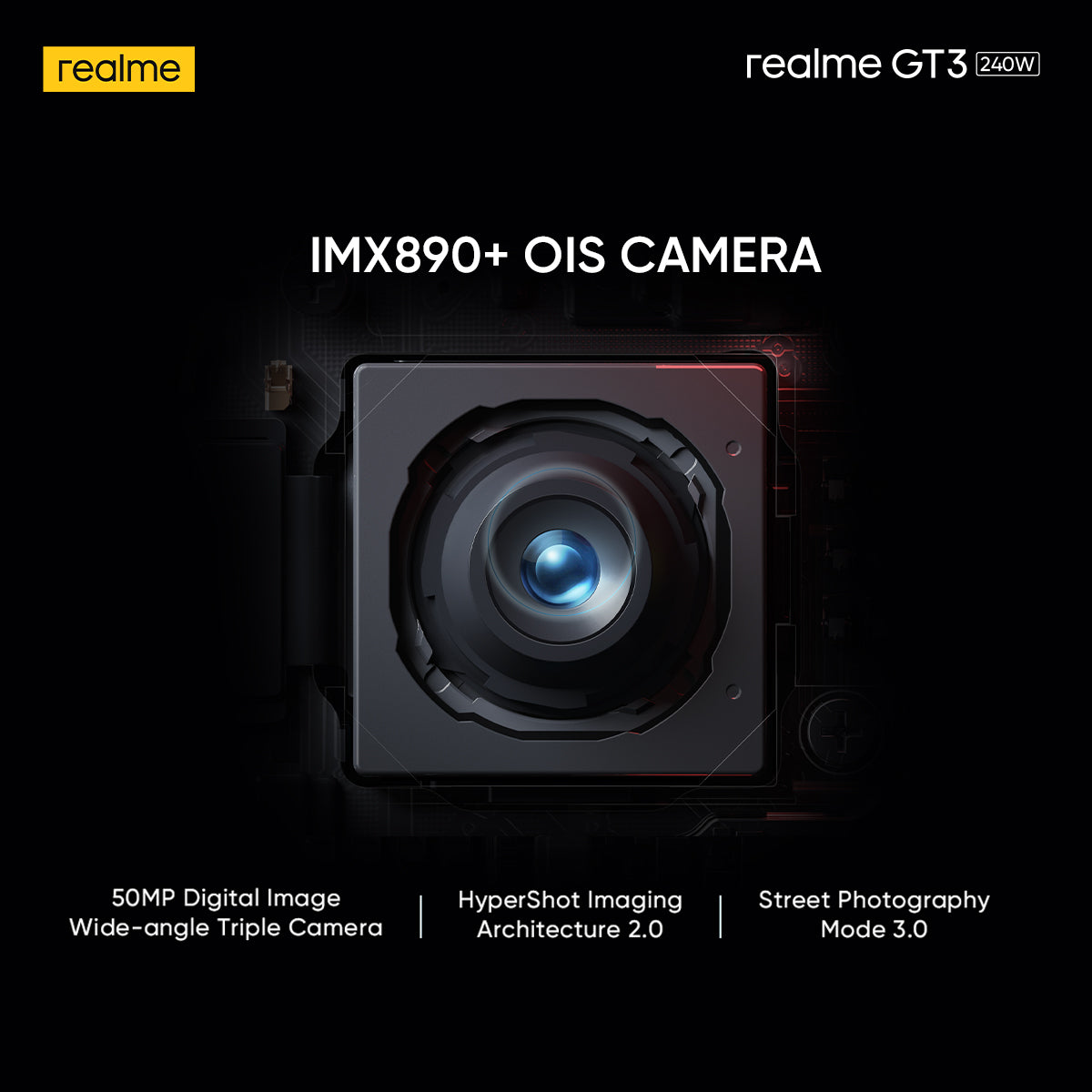Realme GT3 5G 6.74" AMOLED Display 144Hz, Qualcomm Snapdragon 8+ Gen 1, 240W SUPERVOOC, 50MP 1.9 Camera