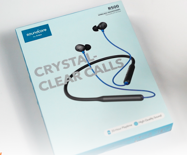 Anker Soundcore R500 ,Bluetooth Neckband features Up to 20hours of Playtime, 10mm Drivers, IPX5 Waterproof Technology.