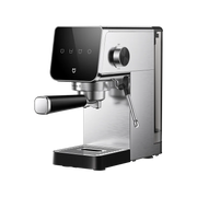 Xiaomi semi-automatic espresso machine with 20 bar pump, compact design, 0.9L tank, and 1350W power for rich coffee brewing.