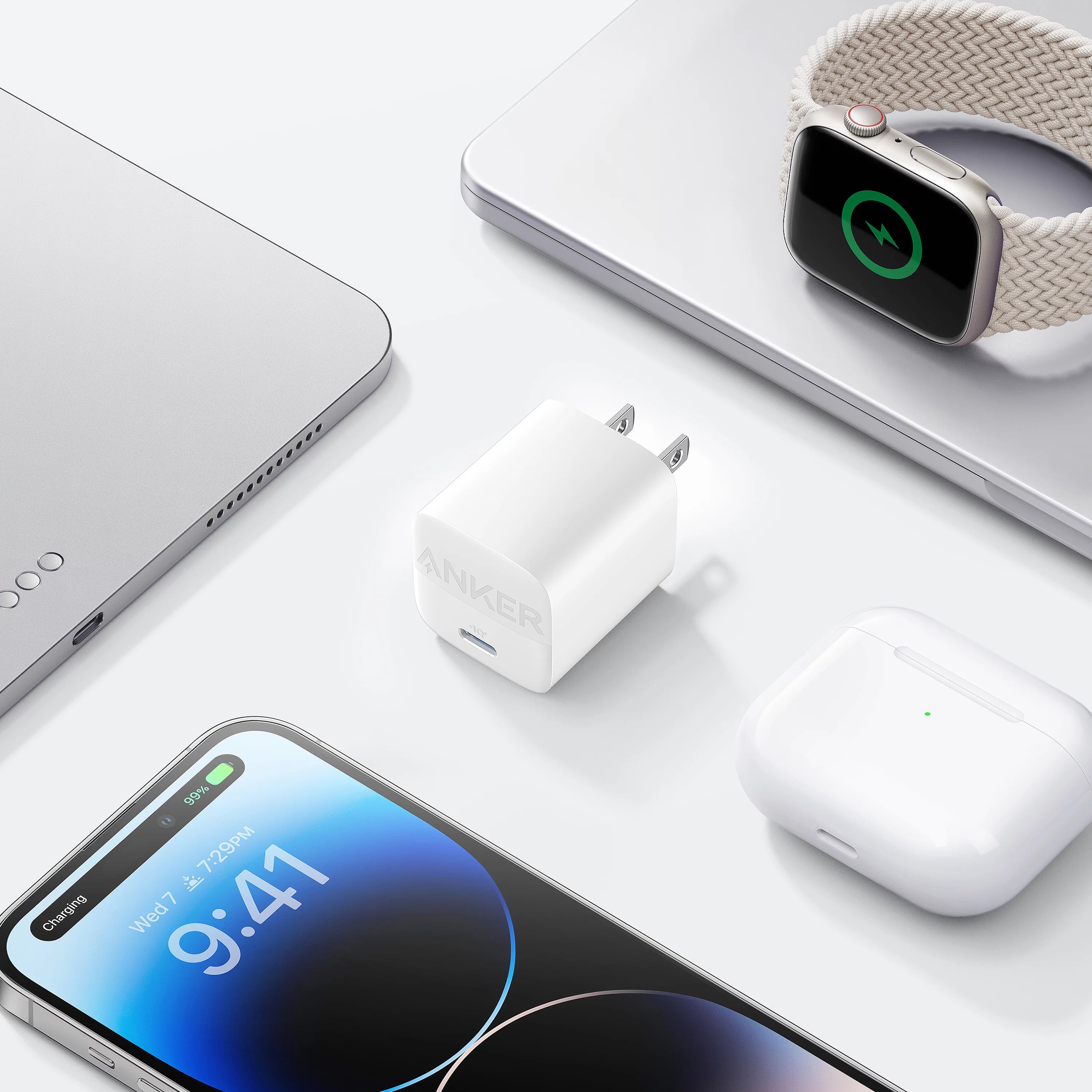 Anker 313 USB-C 30W Wall Charger, GaN technology