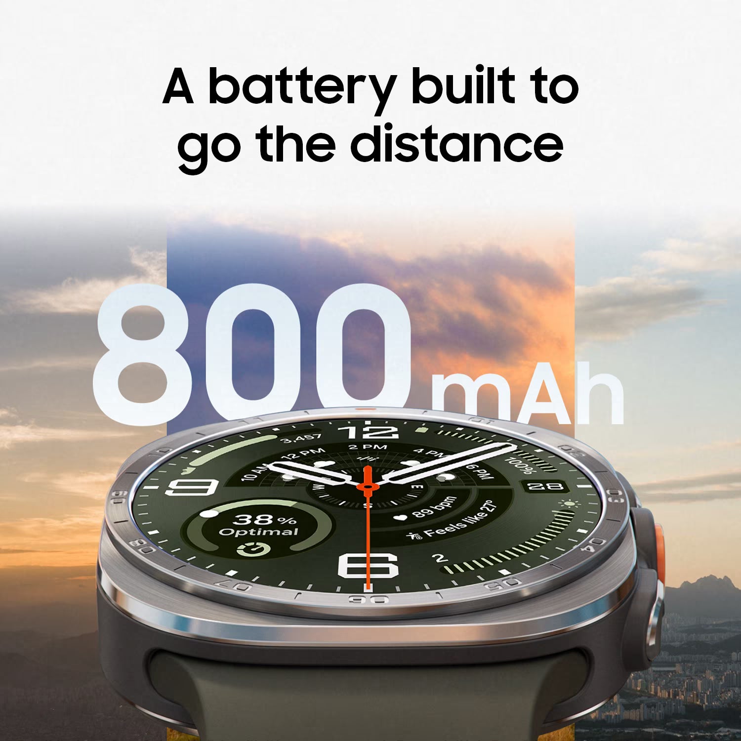 Samsung Galaxy Watch Ultra 2 47mm Smartwatch, AMOLED Display, Titanium Design, Built-in GPS, Bluetooth Calling, Advanced Health & Fitness Tracking, Water Resistant, Long-Lasting Battery