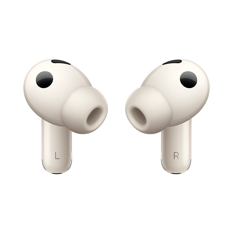 Huawei FreeBuds Pro 5 earbud with dual-engine active noise cancellation and ultra-immersive sound, IP57 water resistance.