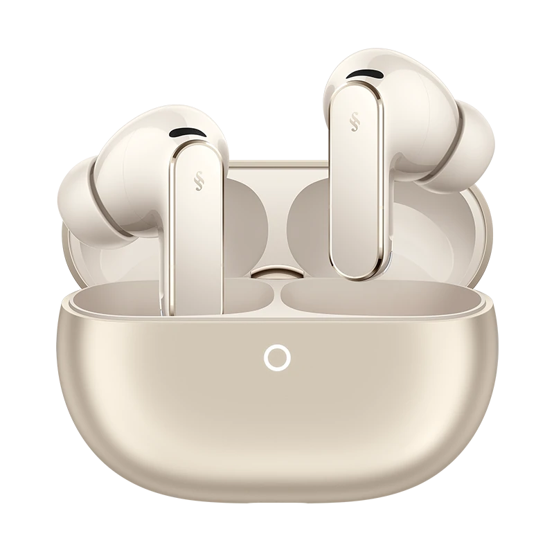 Huawei FreeBuds Pro 5 wireless earbuds with dual-engine active noise cancellation and sleek charging case.