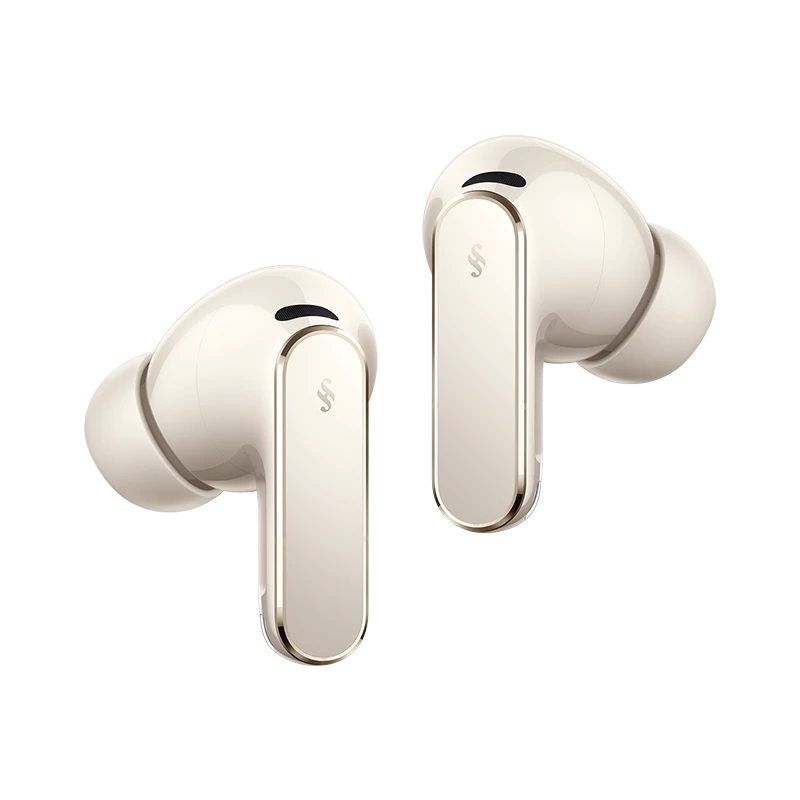 Huawei FreeBuds Pro 5 earbud with dual-engine AI noise cancellation and ultra-immersive sound, IP57 water resistance.