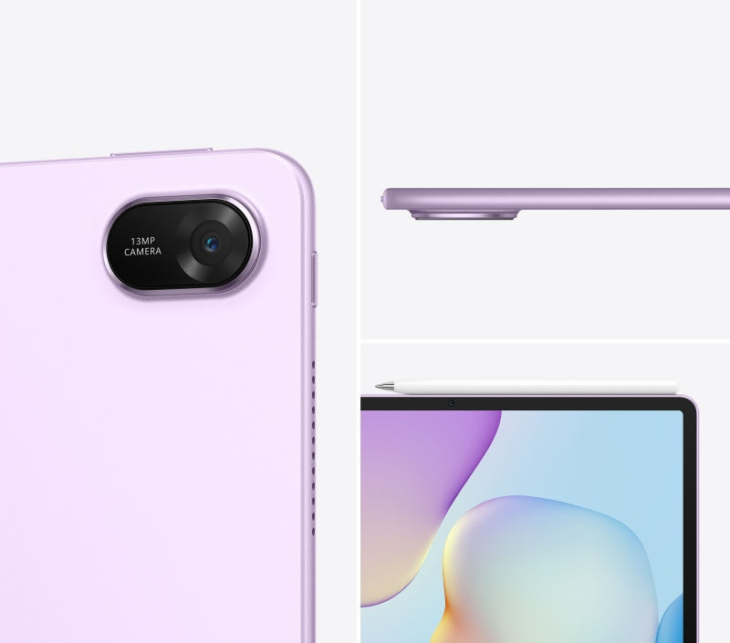 Huawei MatePad 11.5 tablet with 13MP camera, PaperMatte display, 10100mAh battery, and 40W fast charging.