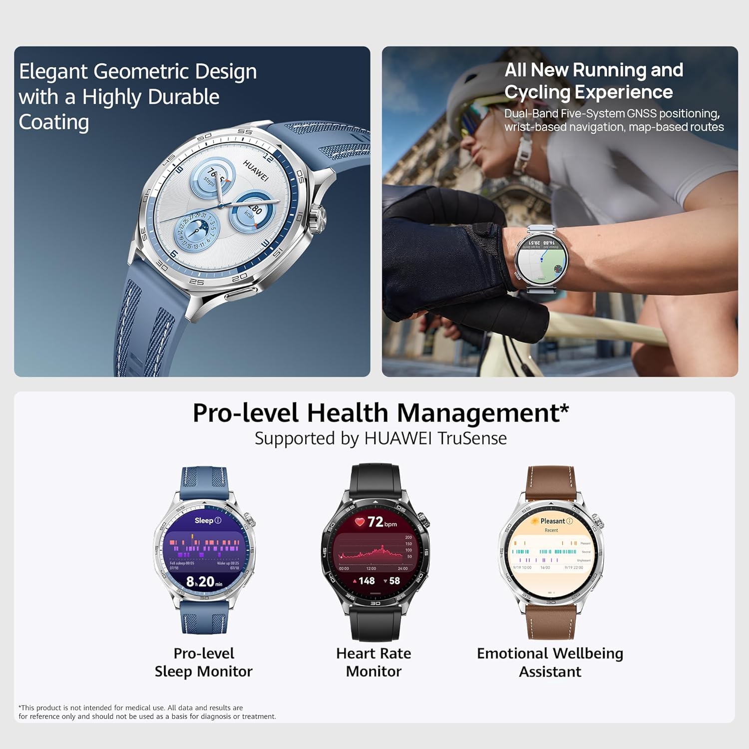 HUAWEI Watch GT 5 Smartwatch, 46mm AMOLED Display, Advanced Health & Fitness Tracking, Long Battery Life