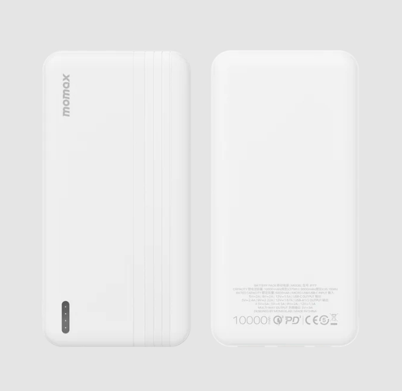 iPower Fast Charging Power Bank 10000mAh battery capacity Charge up to 3 devices simultaneously USB-C PD fast charging up to 20W and USB-A 22.5W 2 USB-A ports, 1 USB-C port and 1 Micro USB port LED fast charging indicator USB-C to USB-A cable included