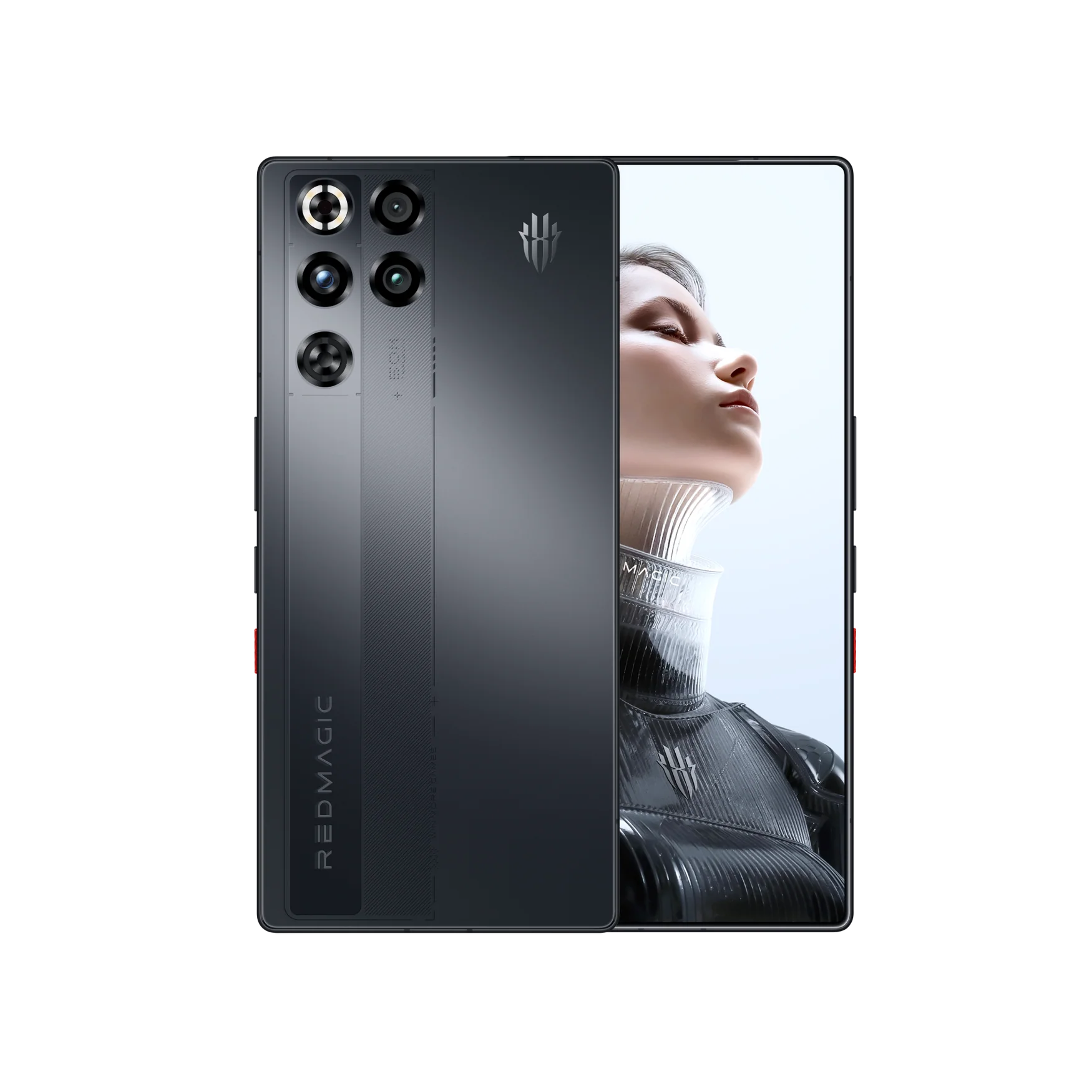 Redmagic 11 Pro 5G smartphone showcasing a sleek design, 6.85" screen, and 50MP camera features.
