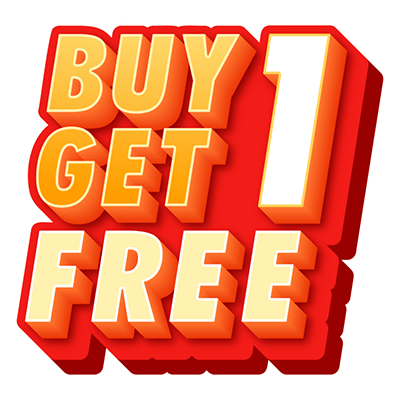 Buy 1 Get 1 Free