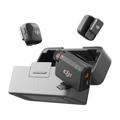 DJI Mic Mini 2-Person Compact Wireless Microphone System for Camera & Smartphone (2.4 GHz)