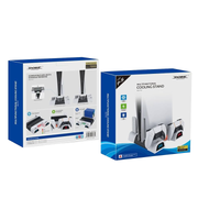 Dobe Cooling Stand with Charging Station for PS5/Pro/PS5 Slim (Physical and Digital) - White