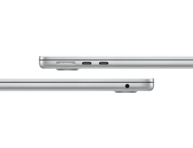 Apple MacBook Air M4 laptop with 13-inch Liquid Retina display and True Tone technology, showing the sleek, slim design.