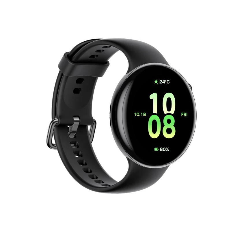 Honor Watch Fit active smartwatch displaying a colorful fitness interface and sleek design, showcasing 23-day battery life.
