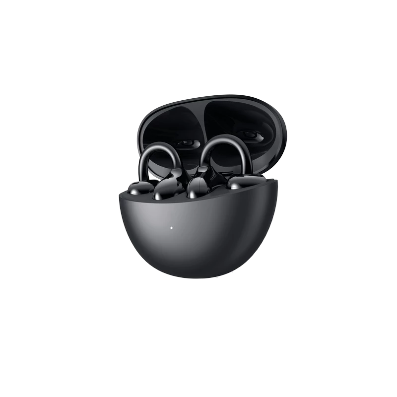 Honor Choice earbuds clip showing lightweight design with Bluetooth 5.3, noise cancellation, dual microphones, and high-resolution sound.