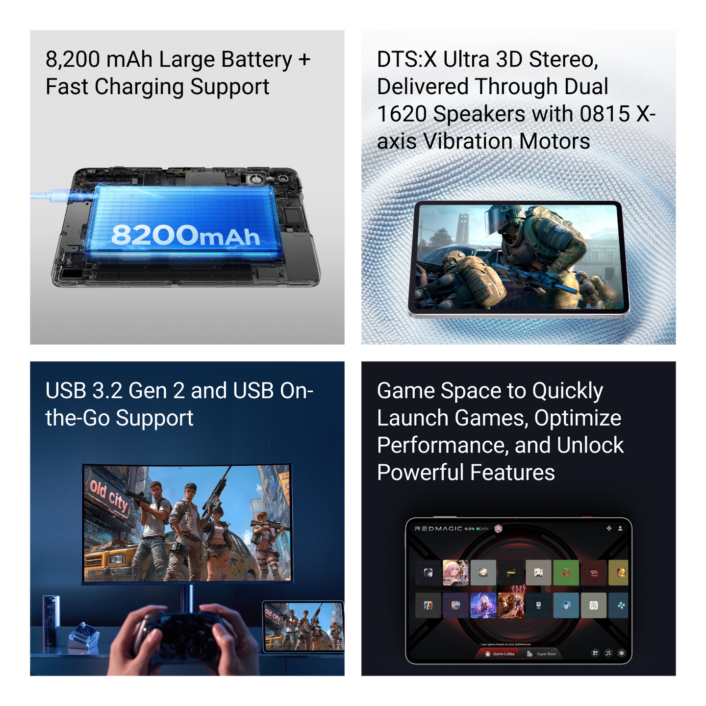 REDMAGIC Astra Gaming Tablet 9.06" 165Hz, OLED,Snapdragon 8 Elite, 8,200mAh, REDMAGIC OS 10.5 Based on Android 15.0,Bluetooth 5.4 - Smartkoshk Stores