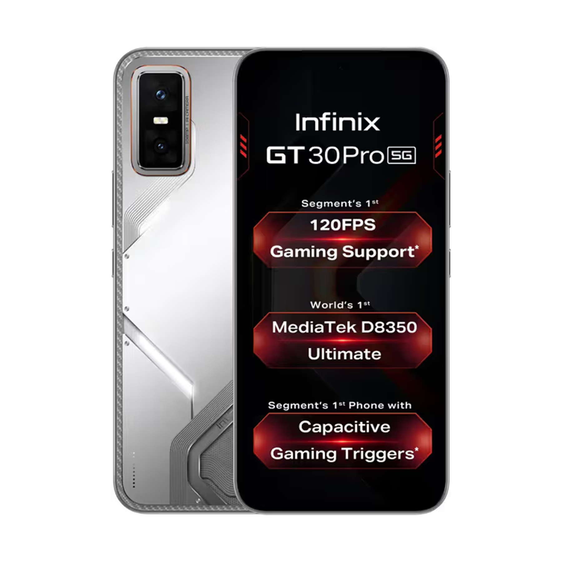 Infinix GT 30 Pro 5G 6.78"AMOLED, MediaTek Dimensity 8350 Ultimate, 5500mAh, BLUETOOTH 5.4, XOS 15, Gaming Kit
