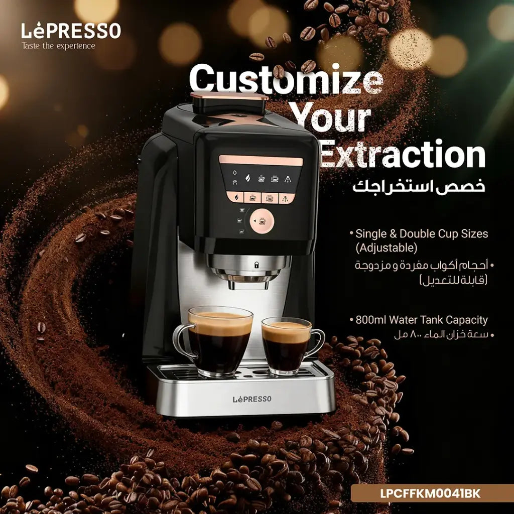 Lepresso KaveMystique Automatic Turkish Coffee Maker with Self-Cleaning Function - Black
