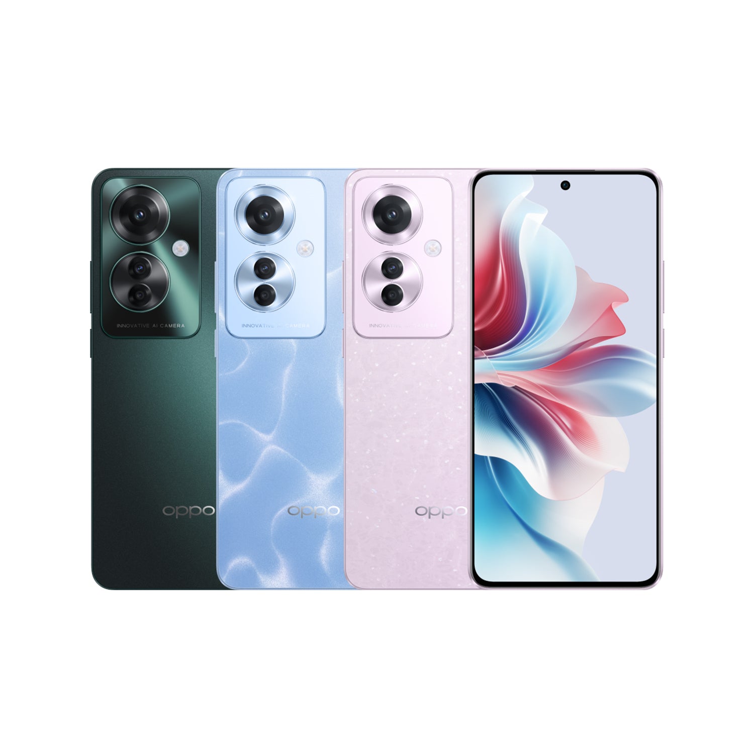 Oppo Reno 11 F 5G 6.7" AMOLED, 120Hz, Mediatek Dimensity 7050, 64 MP 1.7 camera , 67W.
