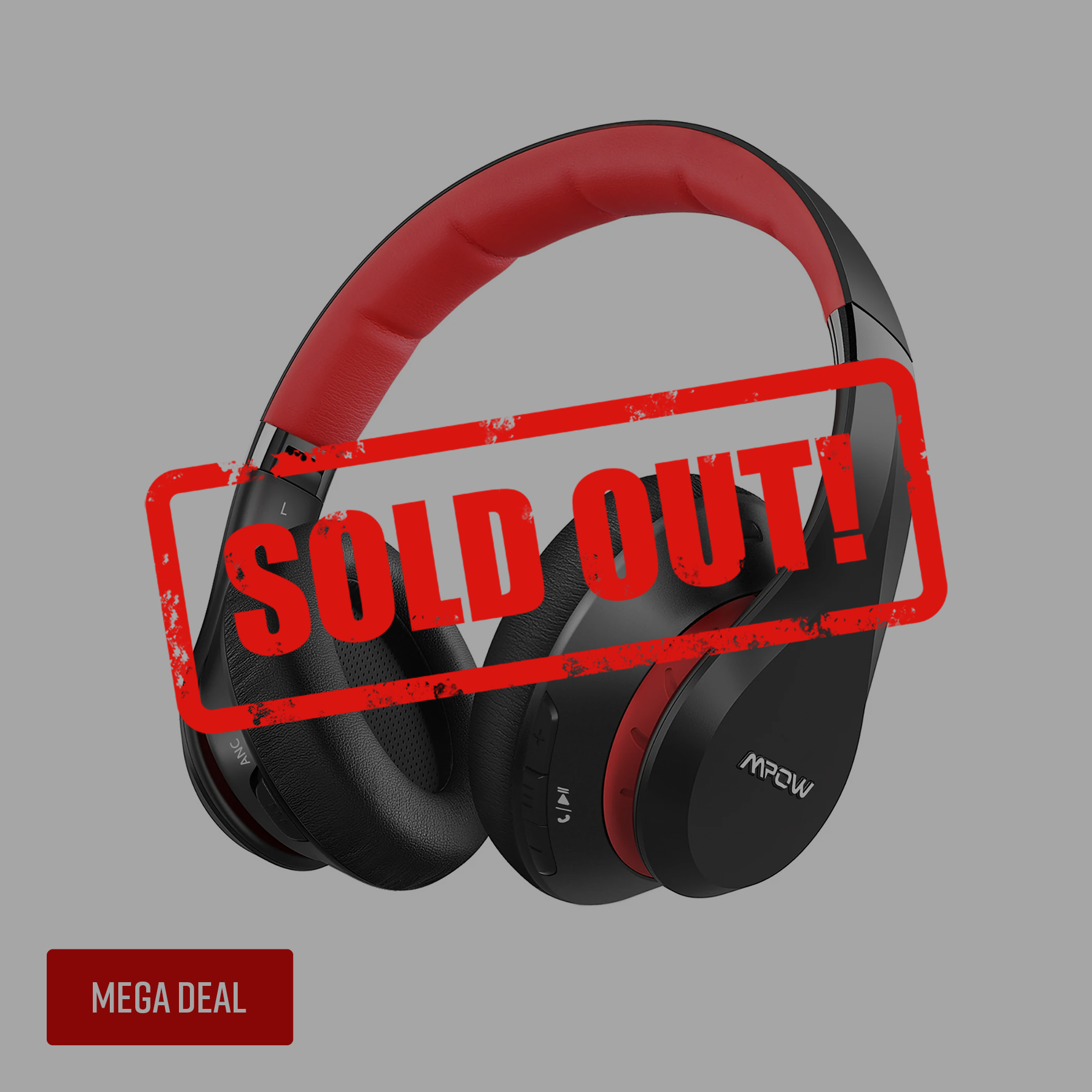 Mpow 059 plus Wireless Headphone - Bluetooth - ANC Noise Canceling - 40 Hours Battery - Black