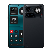 Black Nothing Phone 4a Pro smartphone with 6.83" AMOLED display, 144Hz refresh rate, 50 MP camera, and IP65 water resistance.