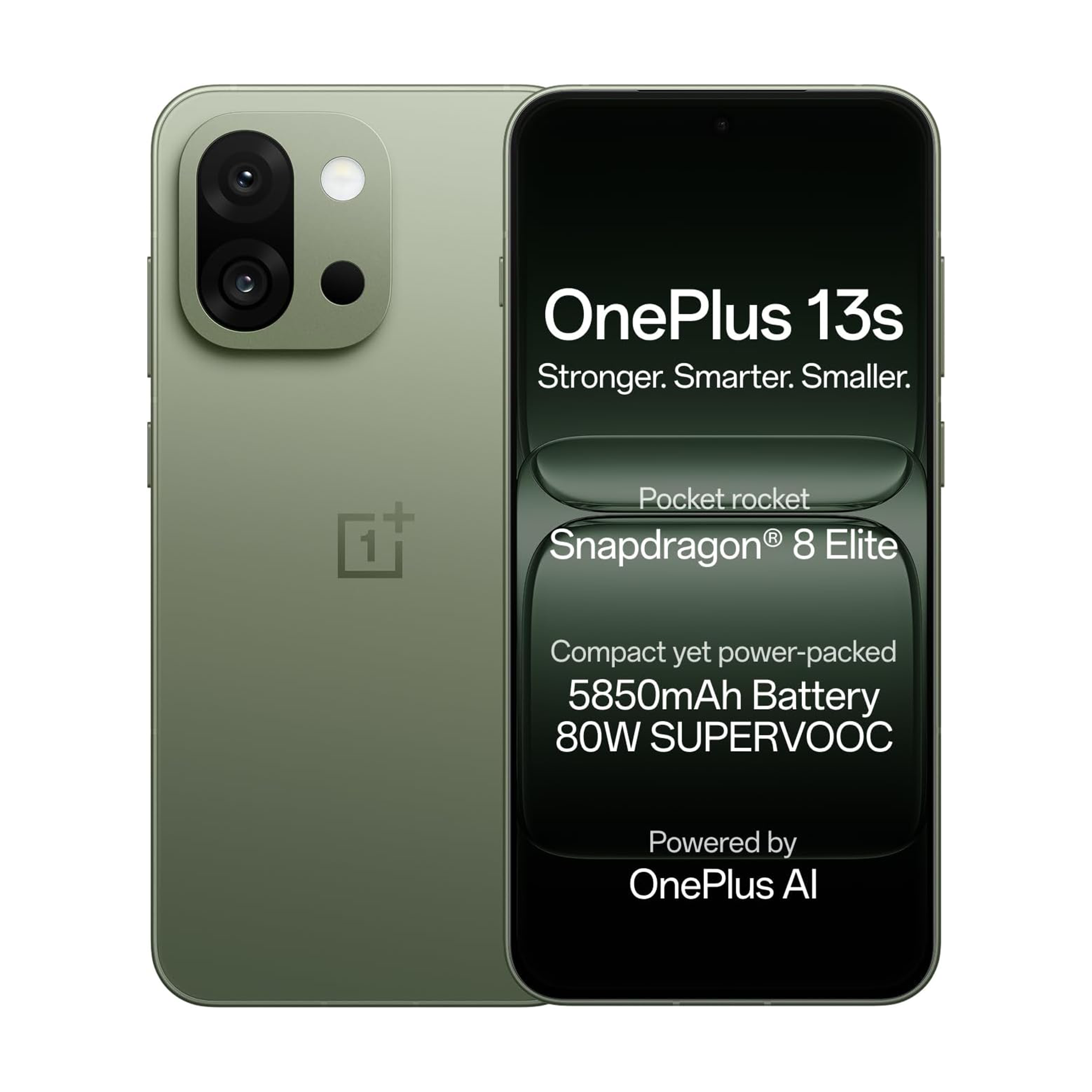 OnePlus 13s 5G, 6.32",LTPO AMOLED 120Hz, Qualcomm SM8750-AB Snapdragon 8 Elite (3 nm), 50 MP,  5850 mAh, 80W wired,