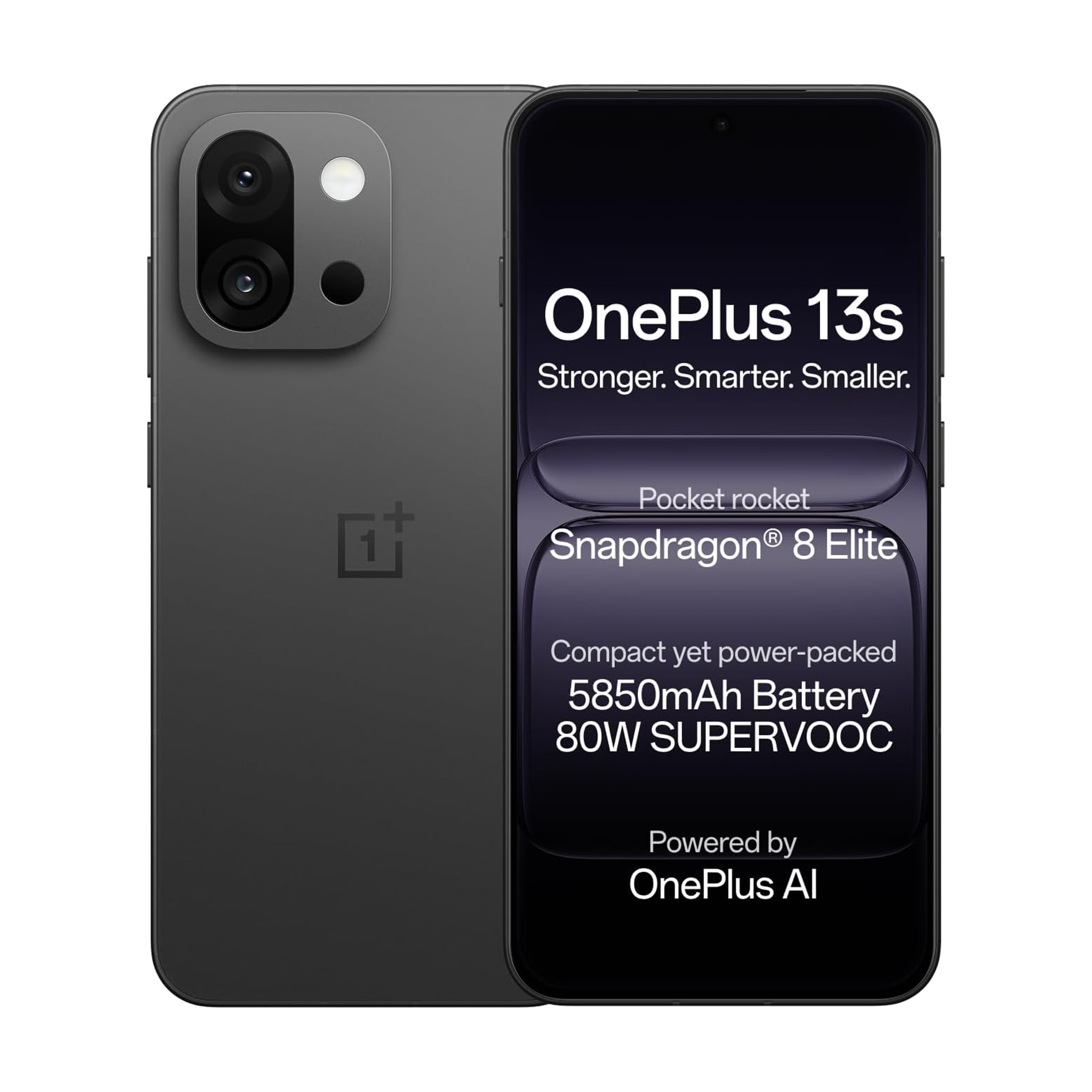 OnePlus 13s 5G, 6.32",LTPO AMOLED 120Hz, Qualcomm SM8750-AB Snapdragon 8 Elite (3 nm), 50 MP,  5850 mAh, 80W wired,
