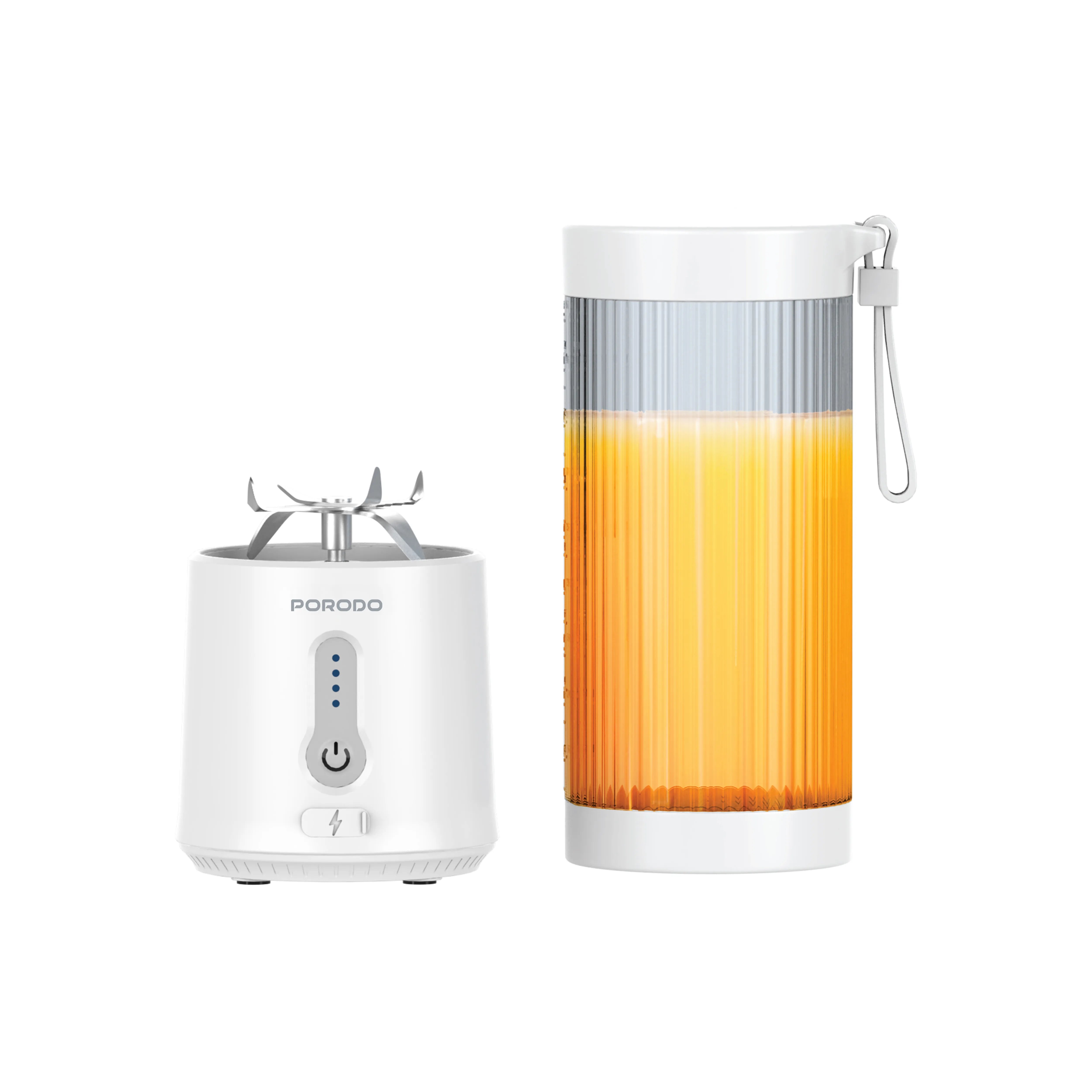 Porodo Lifestyle Portable Blender with Extra Bottom Lid 450ml