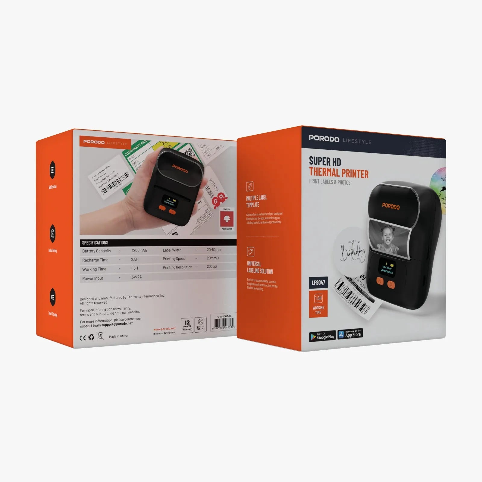 Porodo Lifestyle Super HD Thermal Printer