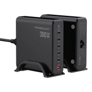 Powerology Volt-X GaN Powerology Volt-X GaN 300W Smart Desktop Charger - BlackSmart Desktop Charger