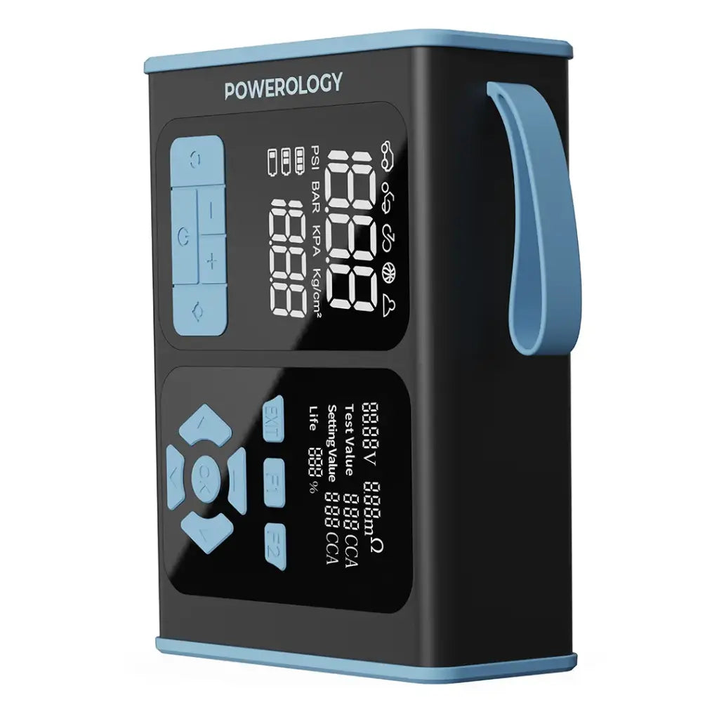 Powerology Jump Starter, Air Inflator & OBD II Car Fault Diagnosis Tool - Black/Blue
