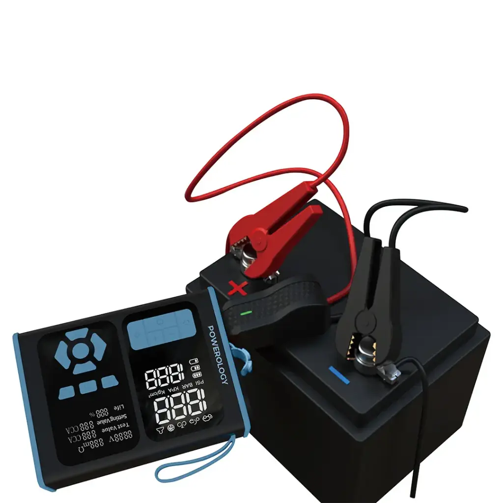 Powerology Jump Starter, Air Inflator & OBD II Car Fault Diagnosis Tool - Black/Blue