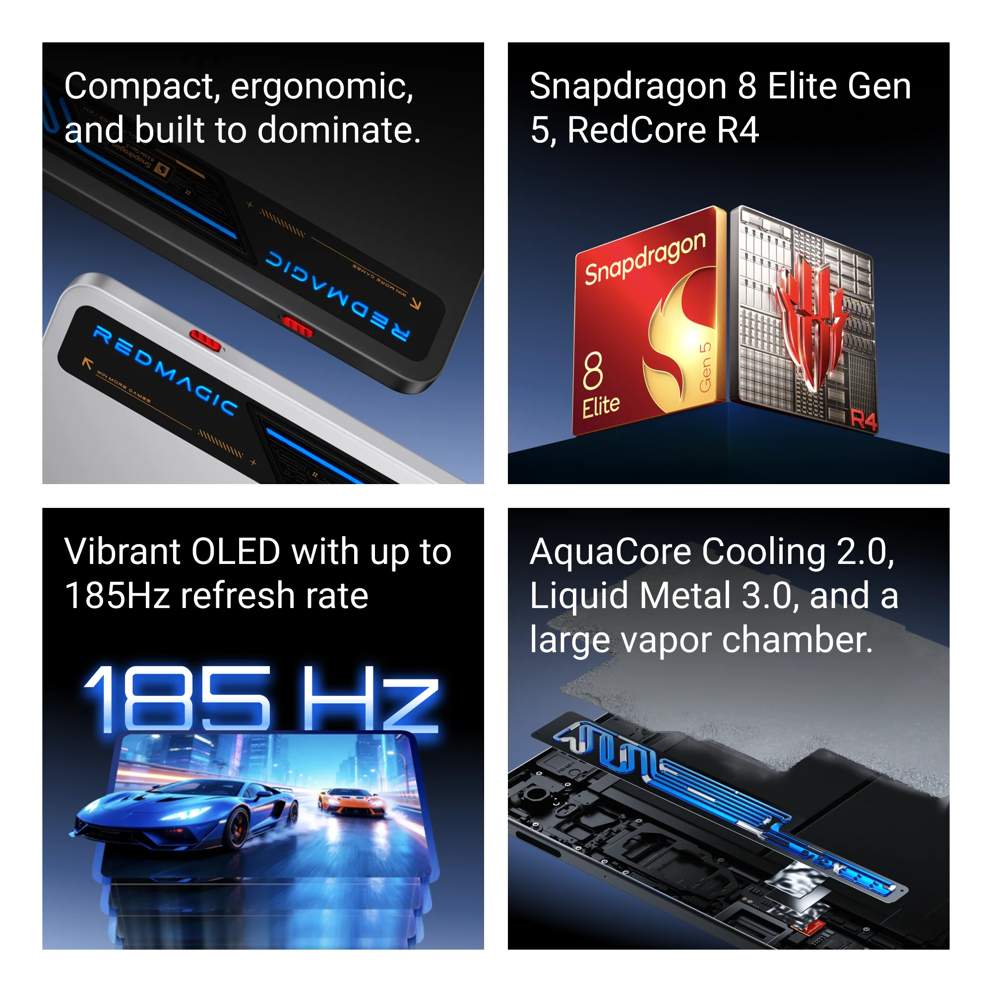 RedMagic Astra 2 Gaming Tablet 9.06" OLED, 1B colors, 185Hz, Snapdragon 8 Elite Gen 5 (3 nm), IP54