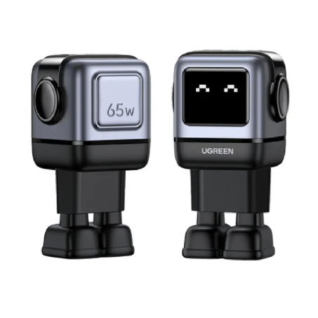 Ugreen Nexode RG 65W 3-Port Robot Gan Fast Charger - Black