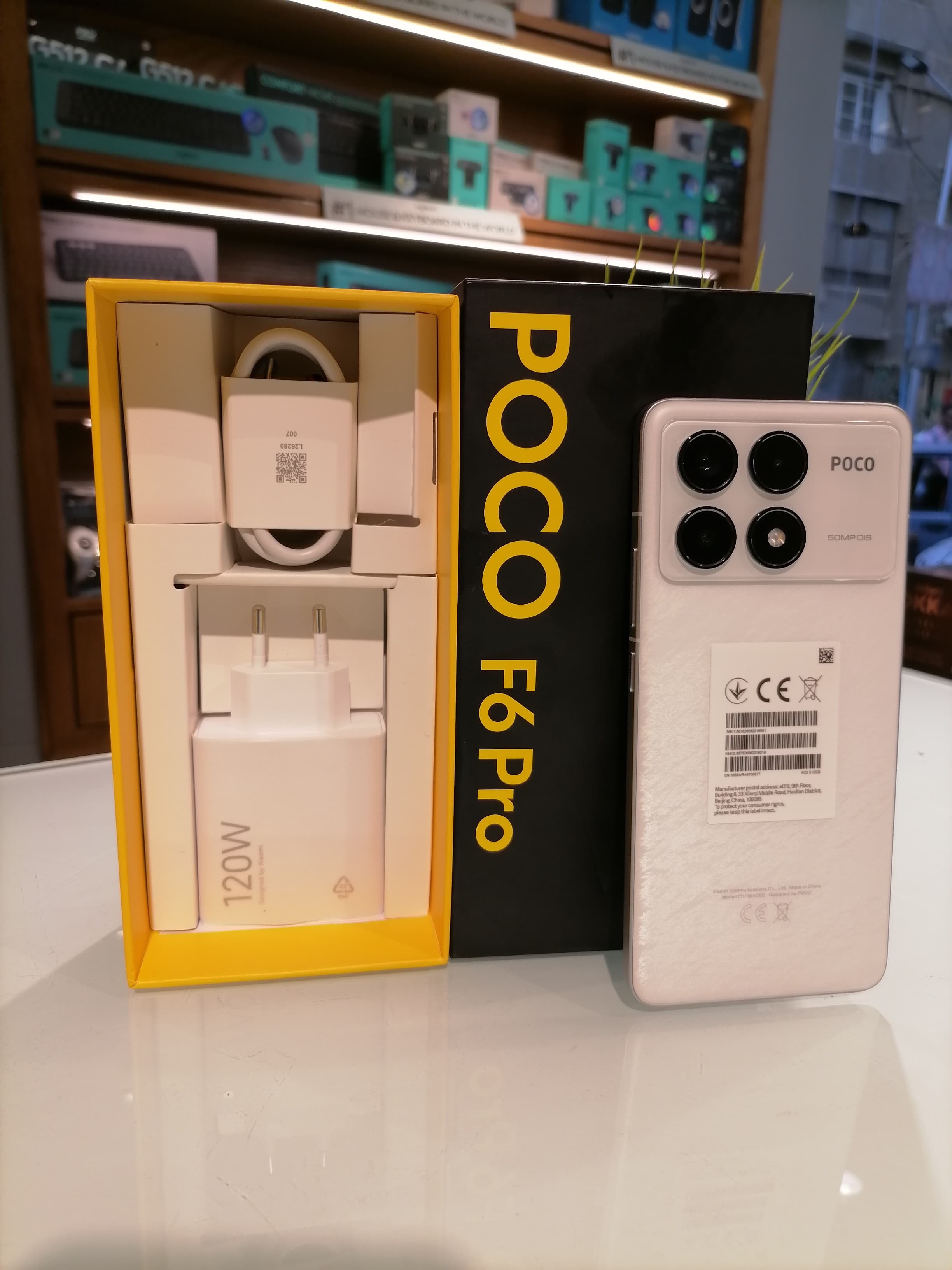 Xiaomi Poco F6 Pro, Qualcomm SM8550-AB Snapdragon 8 Gen 2 (4 nm), IP54, dust and splash resistant, (Gorilla Glass 5), Android 14, HyperOS, 5000 mAh, 120W wired (00% in 19 min), AnTuTu: 1287854, Fingerprint (under display, optical)