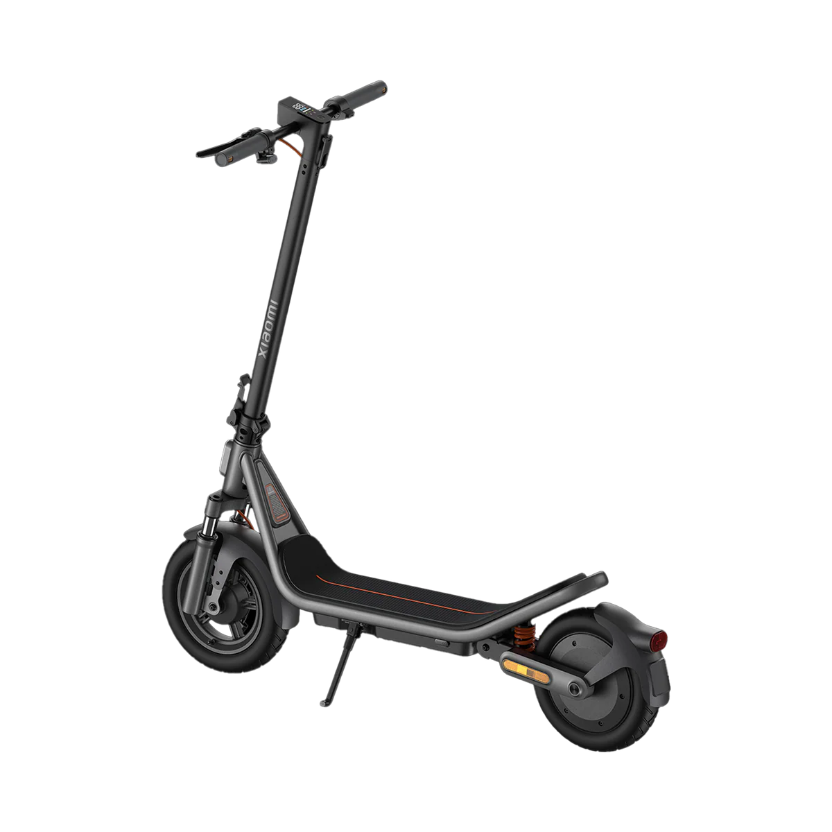 Xiaomi electric scooter 6 with 800W motor, sleek design, black finish, front wheel, handlebar, and display panel visible.