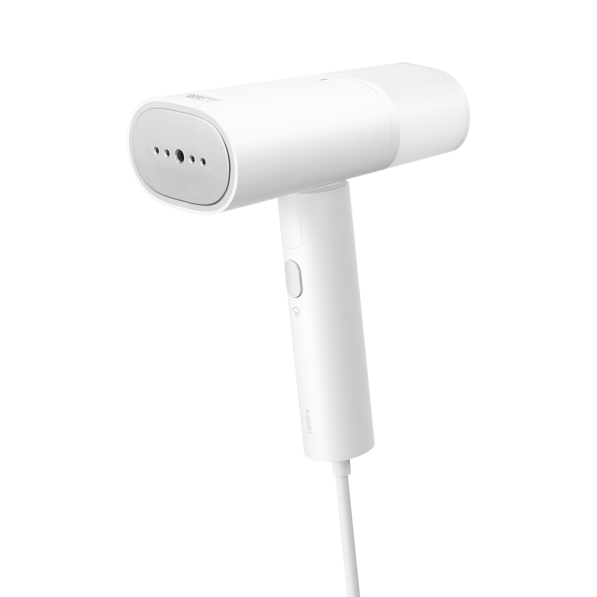 Xiaomi MIJIA handheld garment steamer with a sleek design, ready to remove wrinkles from clothes efficiently