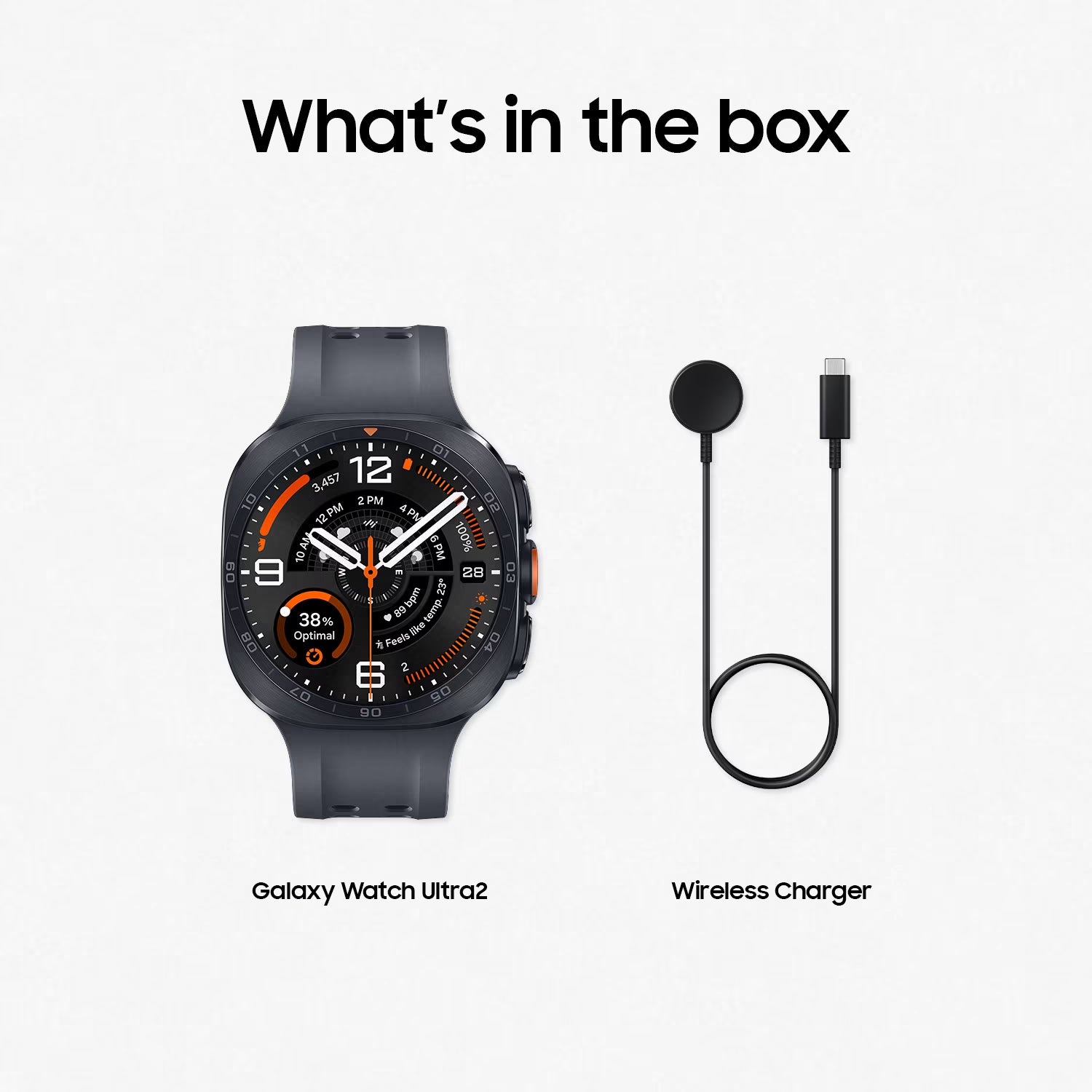 Samsung Galaxy Watch Ultra 2 47mm Smartwatch, AMOLED Display, Titanium Design, Built-in GPS, Bluetooth Calling, Advanced Health & Fitness Tracking, Water Resistant, Long-Lasting Battery