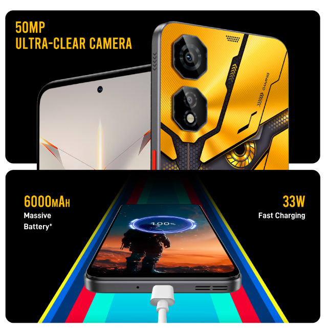 ZTE nubia Neo 2 - 6.72 inches - Unisoc T820 (6 nm) - 6000 mAh - 33W wired - Android 14 - Dual SIM