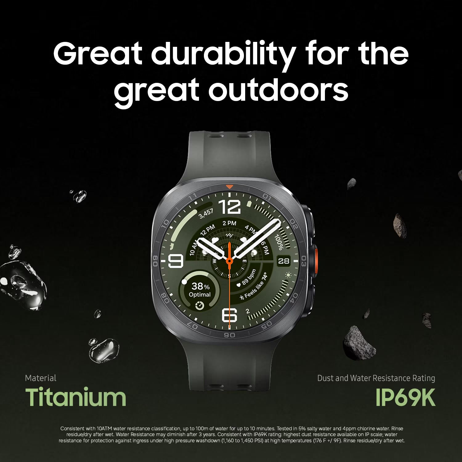 Samsung Galaxy Watch Ultra 2 47mm Smartwatch, AMOLED Display, Titanium Design, Built-in GPS, Bluetooth Calling, Advanced Health & Fitness Tracking, Water Resistant, Long-Lasting Battery