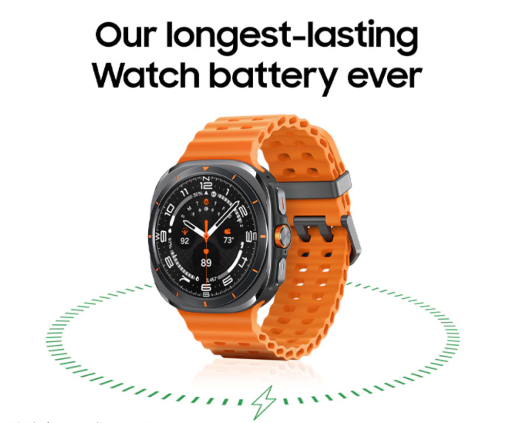 Galaxy Watch Ultra, Always-on display,  47 mm, 590mAh, Super AMOLED, Android Wear OS 5, 100m water resistant (up to 10 min)