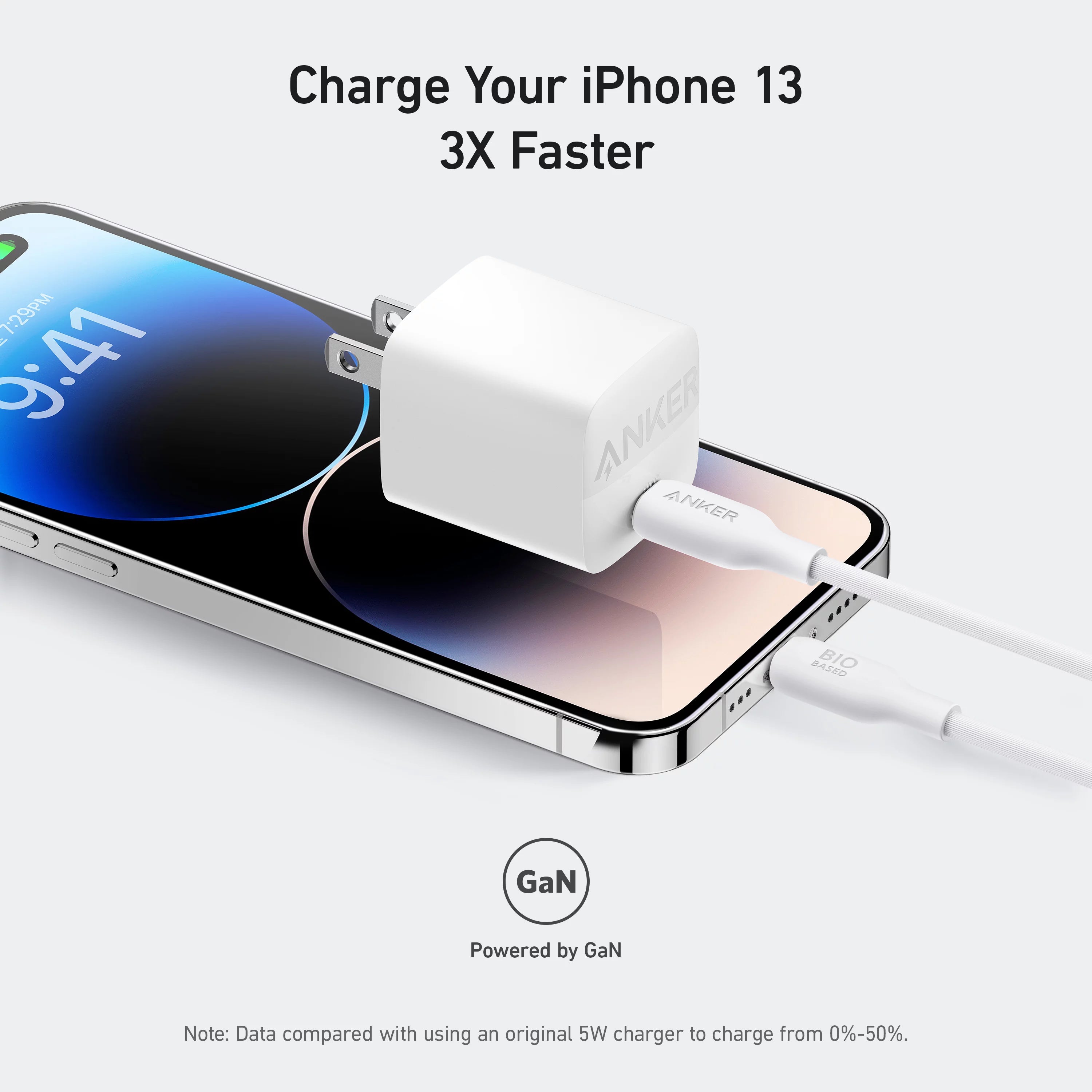 Super Deal** Anker 313 USB 30W Charger +Google 1M USB-C Cable